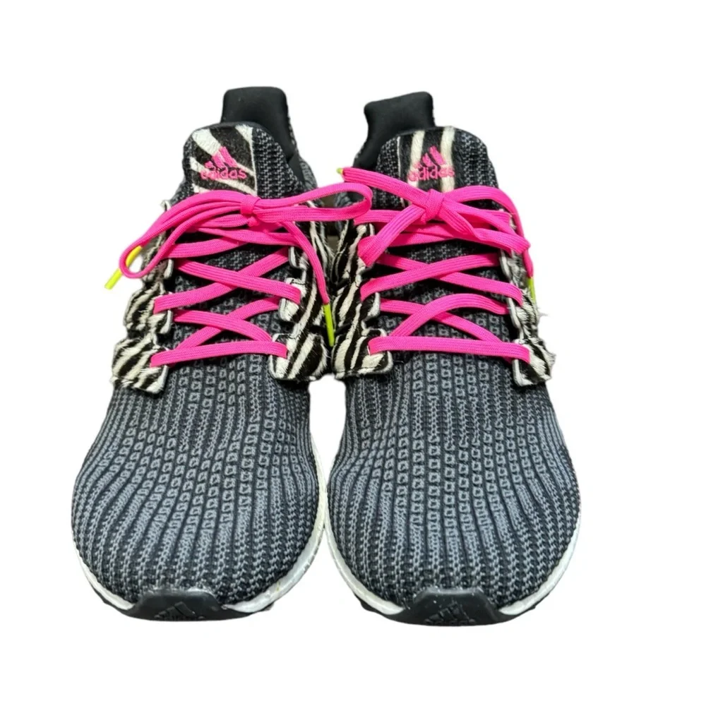 Adidas Ultraboost DNA Faux Zebra Print Hair Men's Sneakers Size 11.5